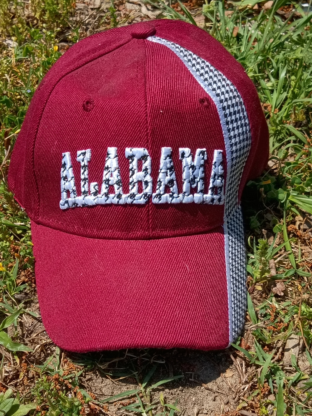 Alabama Embroidered Maroon Baseball Cap